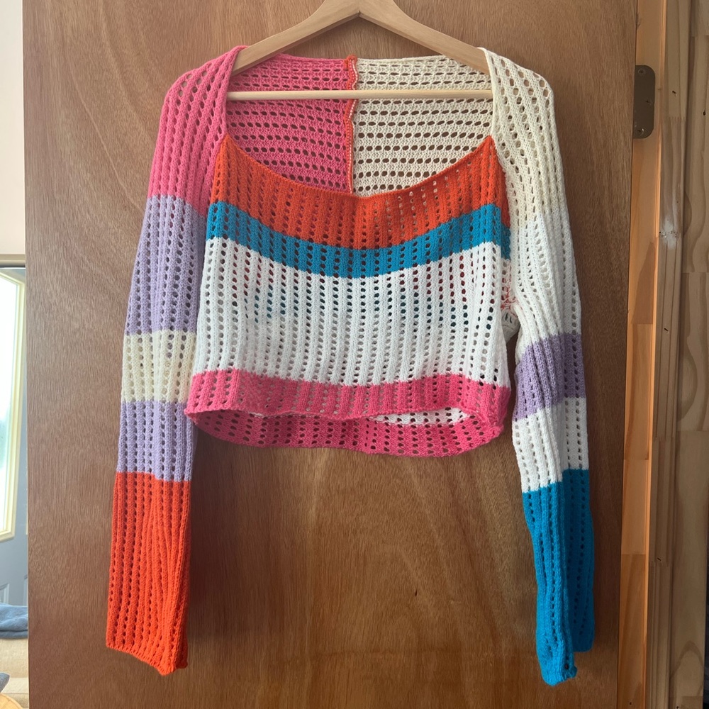 Colorful Knit Top